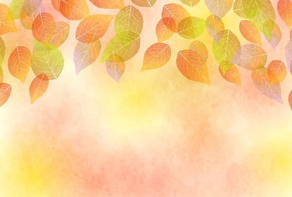 Autumn Leaves Japanese Pattern Autumn Background — Vettoriale Stock