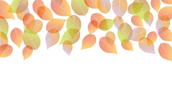 Autumn Leaves Japanese Pattern Autumn Background — Stok Vektör