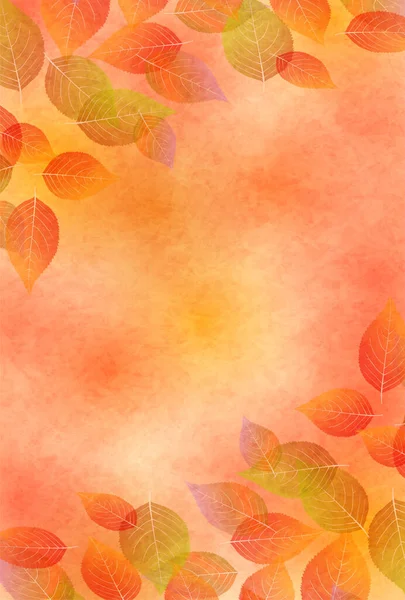 Autumn Leaves Maple Autumn Background — Stock Vector