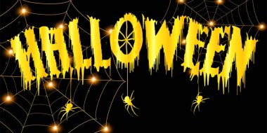 Cadılar Bayramı örümcek gecesi gökyüzü arkaplanı