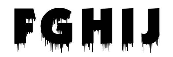 Alphabet Character Silhouette Black Icon — Image vectorielle