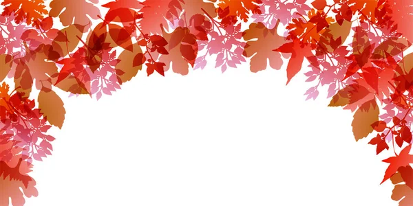 Φθινόπωρο Φύλλα Σφενδάμου Φόντο Φθινόπωρο — Διανυσματικό Αρχείο