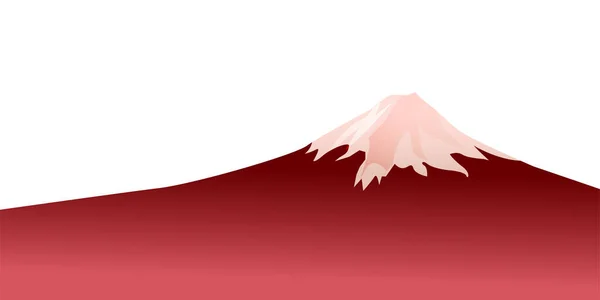 Mount Fuji Autumn Autumn Leaves Background — Vettoriale Stock