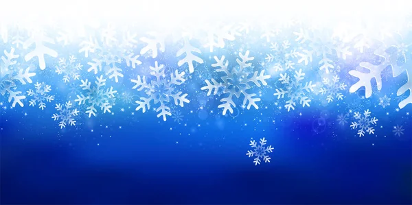 Snow Christmas Winter Landscape Background — 图库矢量图片