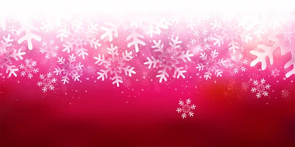Snow Christmas Winter Landscape Background — 图库矢量图片
