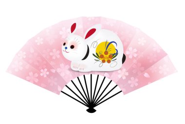 Rabbit New Year's card zodiac icon