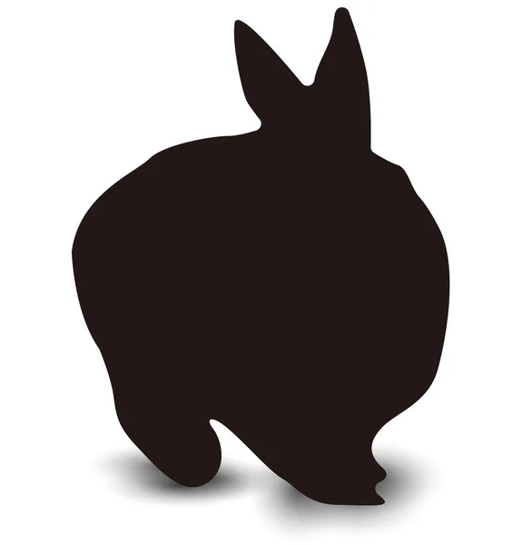 Rabbit New Year Card Zodiac Icon — ストックベクタ