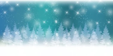 Snow Christmas fir tree winter background
