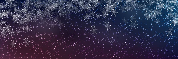 Hófehérke Karácsony Téli Háttér — Stock Vector
