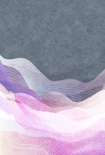 Wave Japanese Paper Pattern Background — Stockvektor