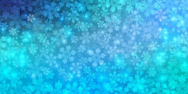 Snow Christmas Winter Landscape Background — ストックベクタ