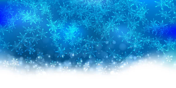 Snow Christmas Winter Landscape Background — ストックベクタ