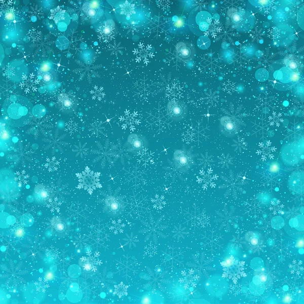 Snow Christmas Winter Landscape Background — Stock vektor