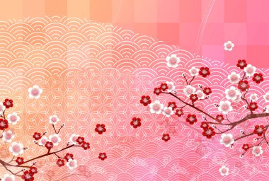 Erik Yeni Yıl Kart Japon şablonu