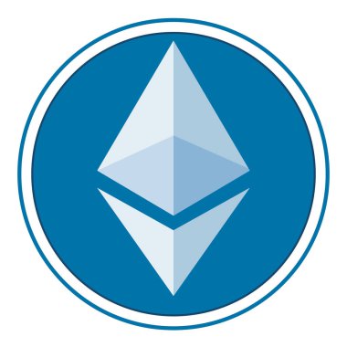 Ethereum virtual currency mark icon