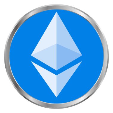 Ethereum virtual currency mark icon