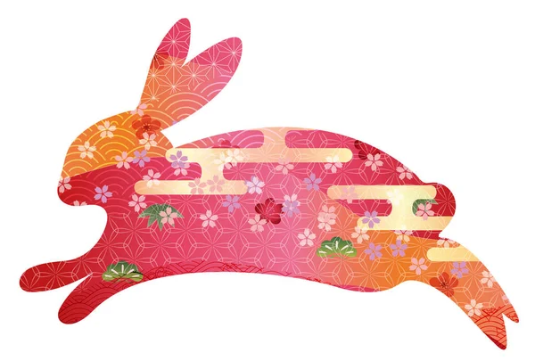 Новогодняя Карточка Кролика — стоковый вектор