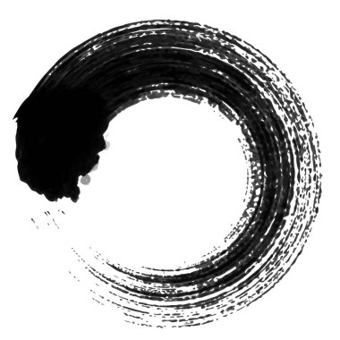 Çember fırçası Yeni Yıl Kart simgesi