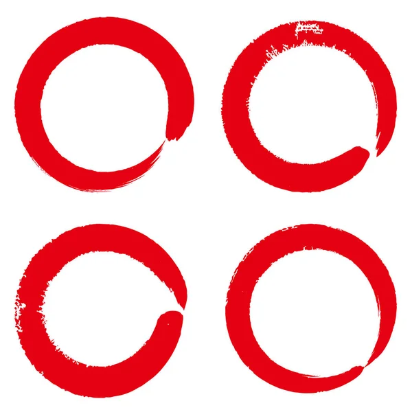 Brosse Circulaire Icône Carte Nouvel — Image vectorielle