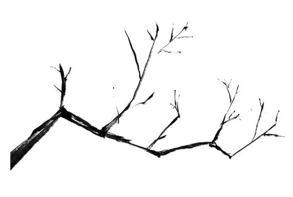 Ikona Atramentu Nowego Roku Drzewie — Wektor stockowy
