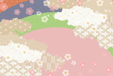 Erik Yeni Yıl Kart Japon şablonu