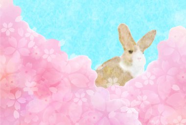 Tavşan Kiraz Çiçeği Yılbaşı kartı geçmişi