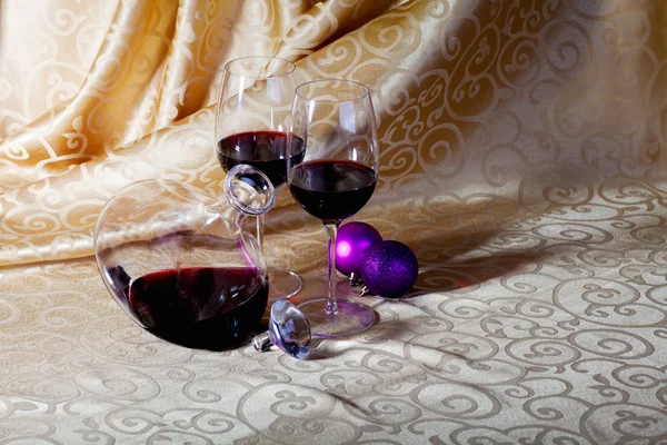 Wein und Weihnachten — Stockfoto