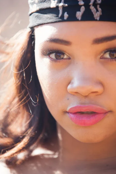 Beautiful mixed race young woman — Stock Photo, Image