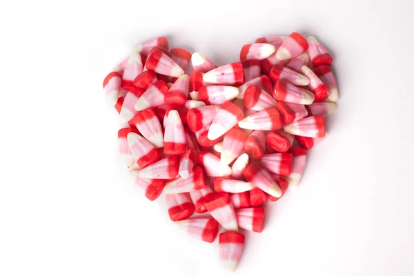 Heart shape of candy for Valentine — Stock Photo, Image