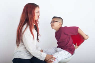 Sevgililer günü anne ve oğlu