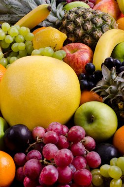Natürmort multifruit arka plan