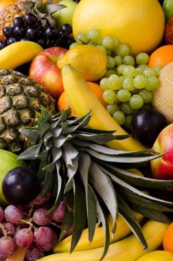 Natürmort multifruit arka plan
