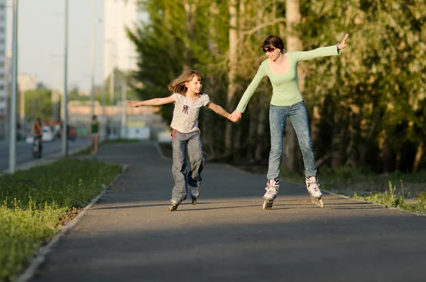 Mor med dotter — Stockfoto