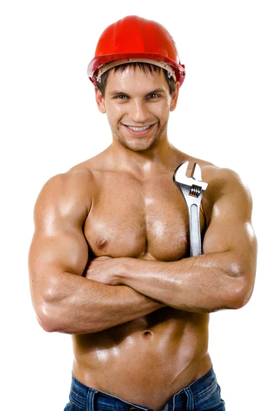 Sexy workman — Stock Photo, Image