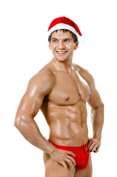 Sexy hombre santa claus — Foto de Stock