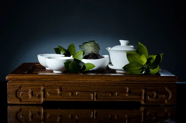 China ware theeservice — Stockfoto