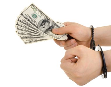 Dollars in hand clipart