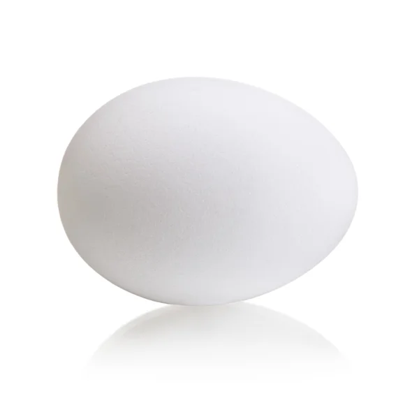 Egg on white — Stock Photo, Image
