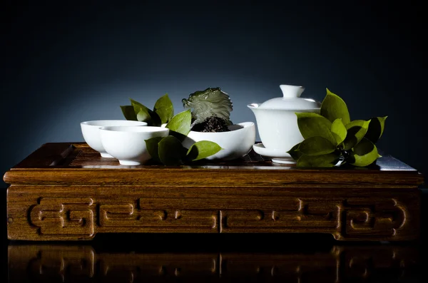 China ware theeservice — Stockfoto