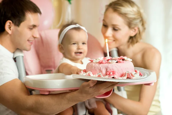 Lycklig familj — Stockfoto