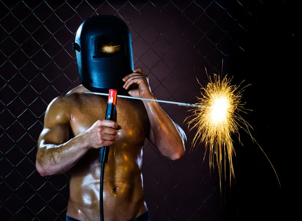 Workman welder — Stock Photo, Image