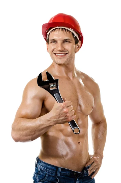 Sexy workman — Stock Photo, Image