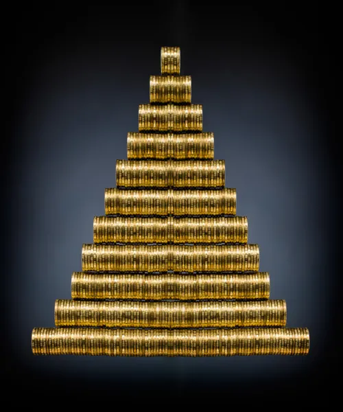Rouleau gold  monetary — Stock Photo, Image
