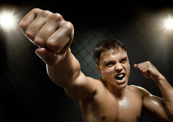 Fighter, cuff  fist — Stock Photo, Image