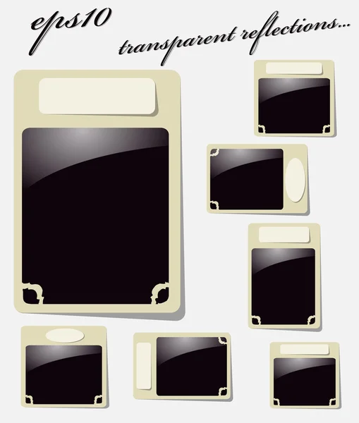 Collection of Vintage Photo Frames. — Stock Vector