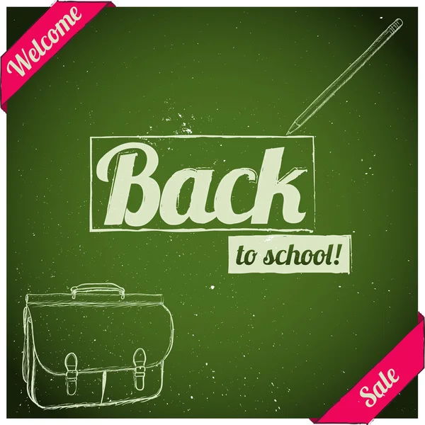 Torna al poster della scuola. Illustrazioni Stock Royalty Free