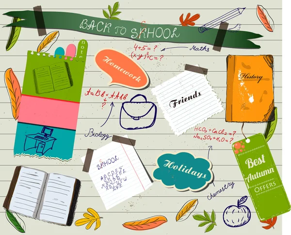 geri okul scrapbooking poster.