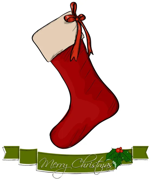 Κάλτσα των Χριστουγέννων. — Διανυσματικό Αρχείο