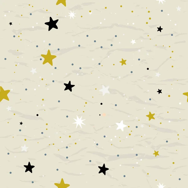 Nahtloses Muster mit Sternen. Vektorabbildung EPS8. — Stockvektor