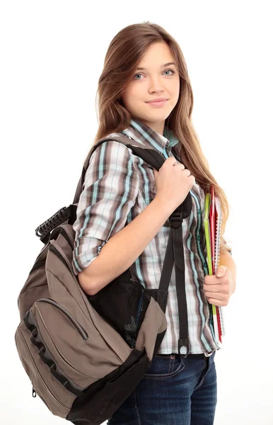 Nice female student smiling — Stock Photo, Image